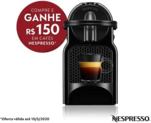 CAFETEIRA INISSIA NESPRESSO + 150 EM CAPSULAS