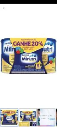 3x Composto Lácteo Milnutri Original Premium+ - 800g 2 Unidades R$146