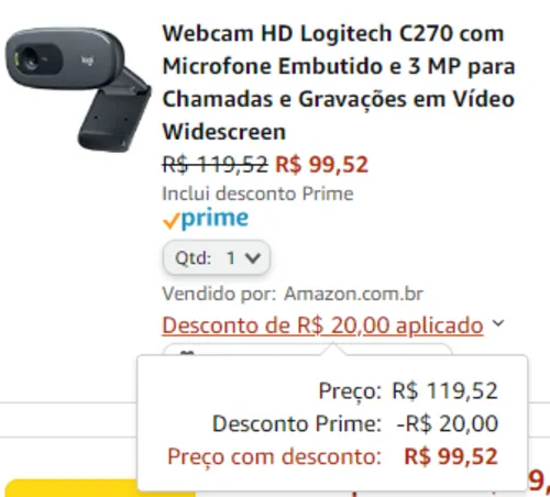 Imagem na descrição da promoção