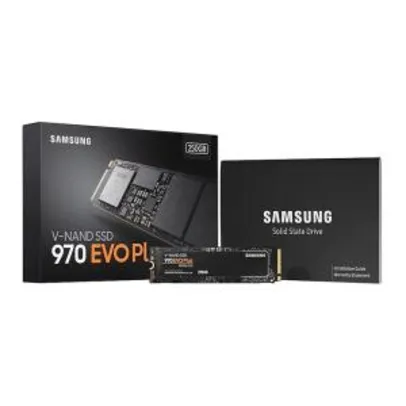 SSD Samsung 970 EVO Plus, 250GB, M.2 NVMe, Leitura 3500MB/s, Gravação por R$ 530
