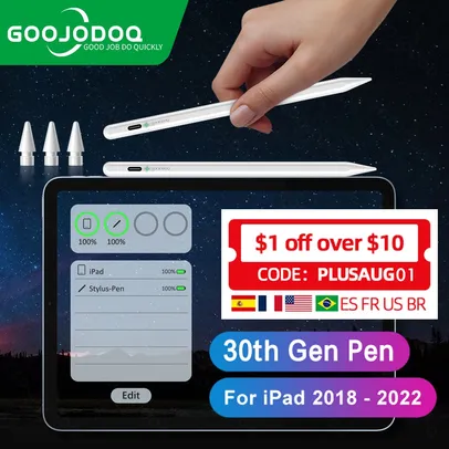 Caneta GOOJODOQ 30th Gen Pen para Ipad 2018-2022