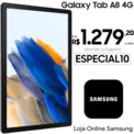 [APP] Tablet Samsung Galaxy Tab A8 64GB Cinza [VERSÃO 4G]