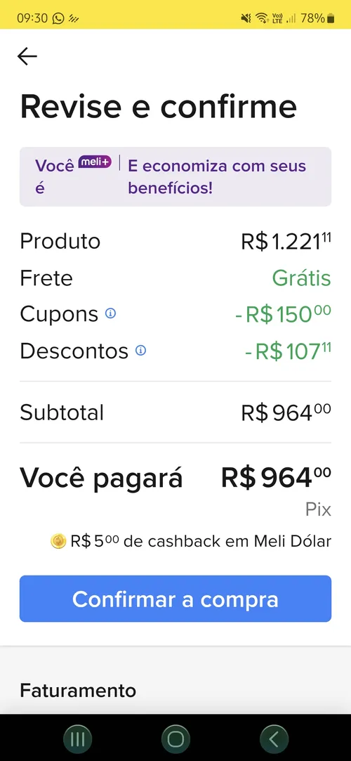 Imagem na descrição da promoção