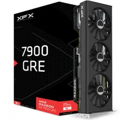 Placa De Vídeo XFX AMD Radeon RX 7900 GRE, 16GB, GDDR6, FSR, Ray Tracing, RX-79GMERCB9