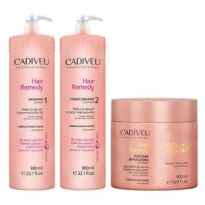 Cadiveu Hair Remedy Kit Tratamento Profissional R$100