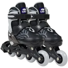 Patins Bel Inline Flexx 3.0 Ajustável 33 A 36 - Prata