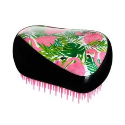 Escova de Cabelo Compact Styler Skinny Dip Palm Flamingo Preto