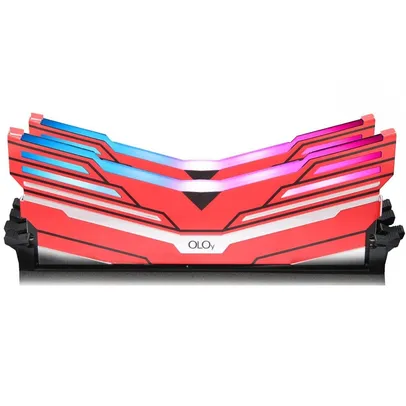 Memória DDR4 OLOy WarHawk Red, 16GB (2x8GB), 3000MHZ, RGB, MD4U083016BCDA - IMP