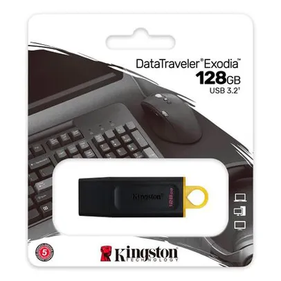 Pen drive kingston 128gb exodia usb 3.2 dtx/128gb