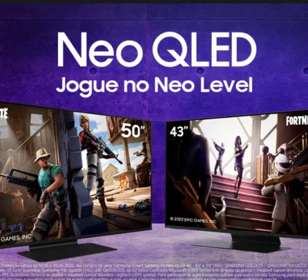 Compre uma Samsung Neo Qled QN90B e ganhe Um combo de Brindes Gamer !