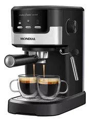 Cafeteira Espresso Dolce Crema 20 Bar Mondial C-20-EC Cor Preto/Inox 110v