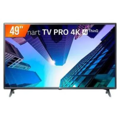 Smart TV LED 49" LG PRO ThinQ AI 4K 49UM731C 120Hz | R$1.799