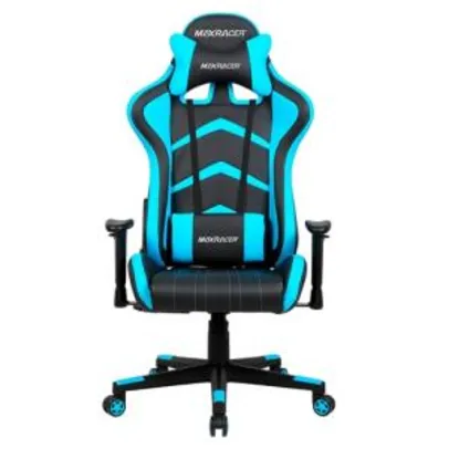 Cadeira Gamer Reclinável Max Racer Aggressive AGG-2 Azul E Preto