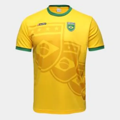Camisa Seleção Brasileira - 1994 n° 11 Lotto Masculina - Amarelo e Verde - R$20