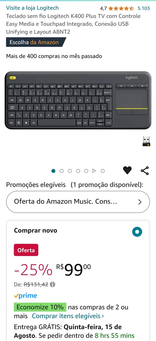 Imagem na descrição da promoção