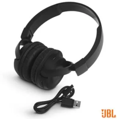 Fone de Ouvido Sem Fio JBL On Ear Headphone Preto - JBLT450BT