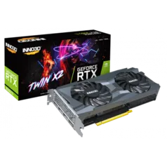 Placa de Vídeo RTX 3060 Ti INNO3D GeForce TWIN X2 LHR, 8GB, GDDR6, DLSS, Ray Tracing, N306T2-08D6-11