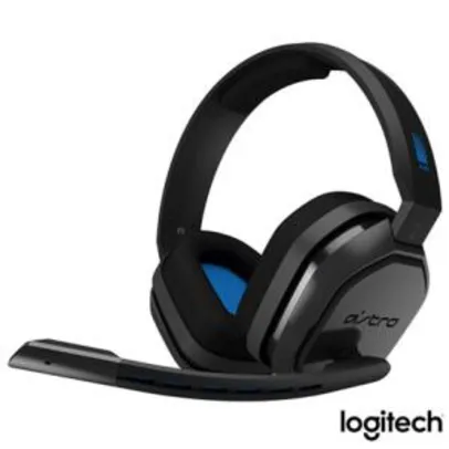 Headset Gamer Astro A10 Cinza e Azul - R$386