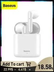 23/11 Fone Bluetooth Baseus TWS W04 Pro - R$129