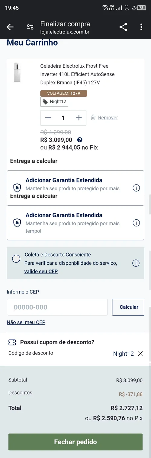 Imagem na descrição da promoção