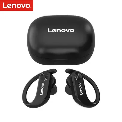 Saindo por R$ 101,36: [AME $90] Lenovo LivePods LP7 Fones de ouvido ear-hook preto | Pelando