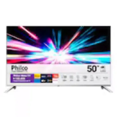 Smart TV 50" LED UHD 4K Philco PTV5 0G7PR2CSB com HDMI, USB, Wi-Fi e Dolby Audio