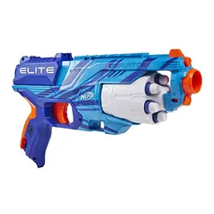 NERF Lança Dardos Elite Disruptor Azul, com Tambor Giratório para 6 Dardos - F2698 - Hasbro - Exclusivo Amazon