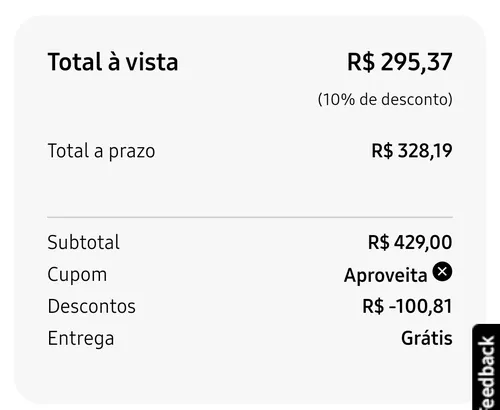 Imagem na descrição da promoção