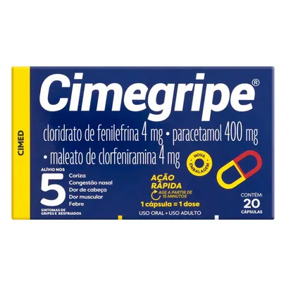 Cimegripe Com 20 Comprimidos