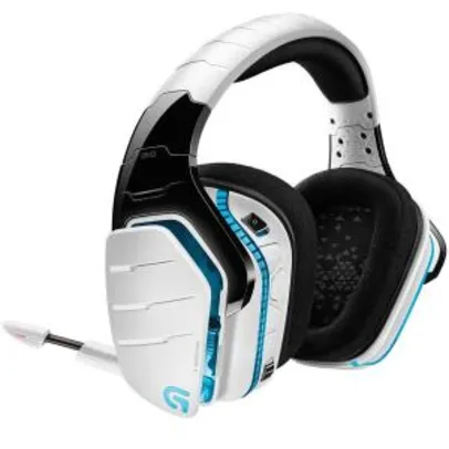 Headset Sem Fio Gamer Logitech G933 Snow - R$500