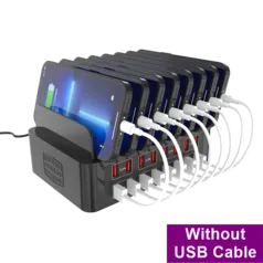 Estação de Carregamento Multiplo USB 16 Portas 3.5A 150W