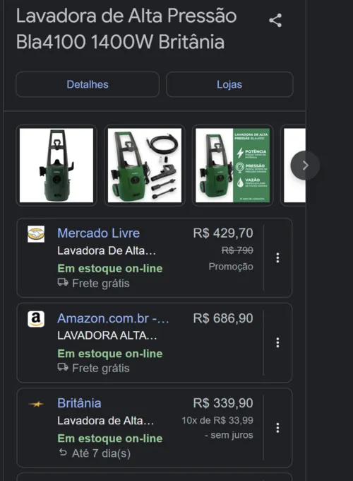 Imagem na descrição da promoção