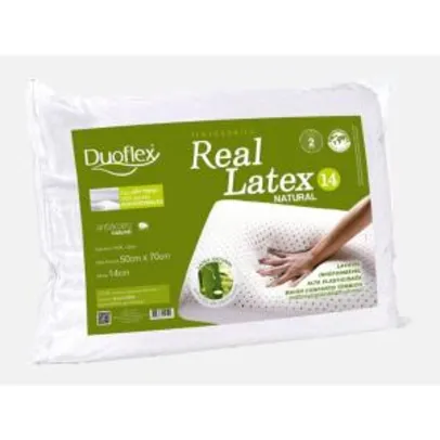 [AME] Travesseiro Real Látex 50x70x14 - Duoflex | R$137