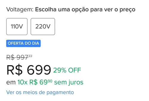 Imagem na descrição da promoção