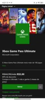 [Novos usuários] 3 meses de Xbox Game Pass Ultimate por apenas R$ 5