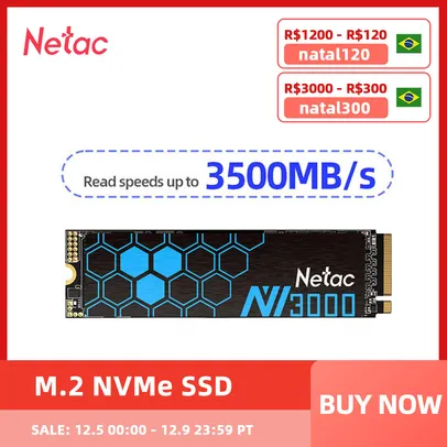 Netac Memória SSD M.2 NVMe 250gb