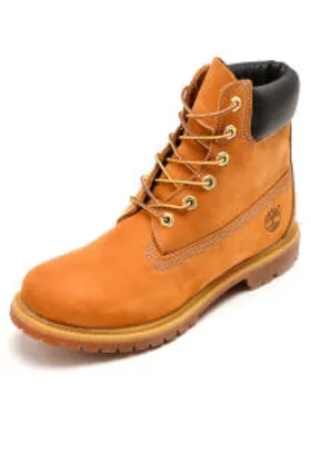 Bota Couro Timberland Yellow Boot W 6in Premium Boot WP - Caramelo R$273