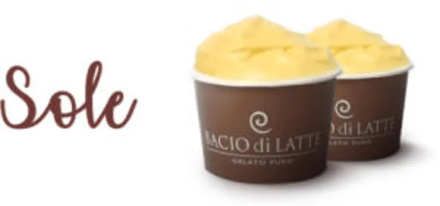Ganhe um gelato de maracujá na compra de outro sorvete na Bacio di Latte