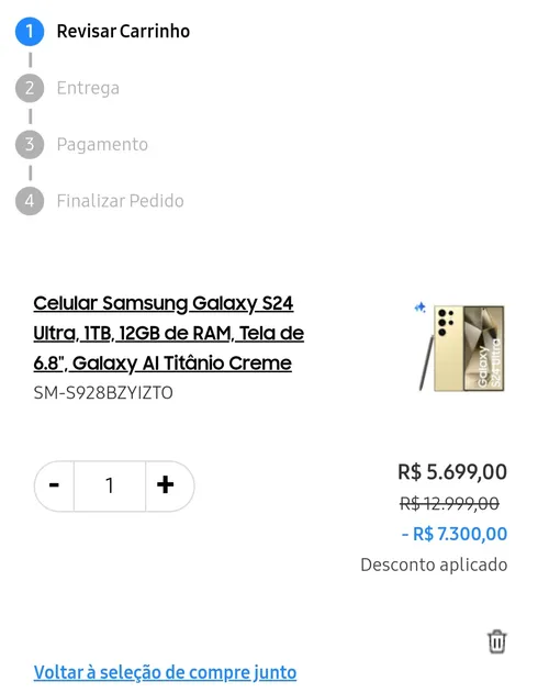 Imagem na descrição da promoção