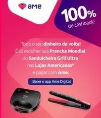 (100% com Ame) Sanduicheira grill ultra ou prancha mondial