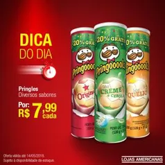 [Americanas - Loja Física] Batata Pringles por R$ 7,99