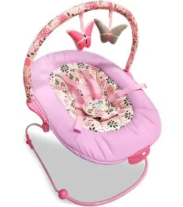 Cadeira de Descanso Baby Style Poly Borboletinha Até 11Kg - Rosa | R$160
