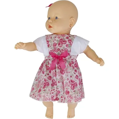 [AME - 39,99] Boneca Bebê Meu Amor 60cm - Estrela