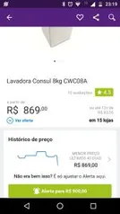 Lavadora De Roupas Consul 8 Kg Cwc08abana Branca 110v - R$869