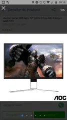 Monitor Gamer AOC Agon 24" 240Hz | R$1.894