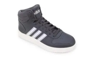 Tênis Adidas Hoops 2.0 Mid Masculino Branco,Cinza | R$ 112