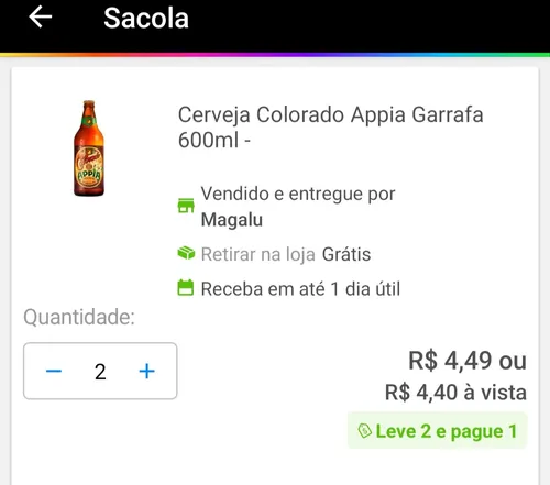 Imagem na descrição da promoção