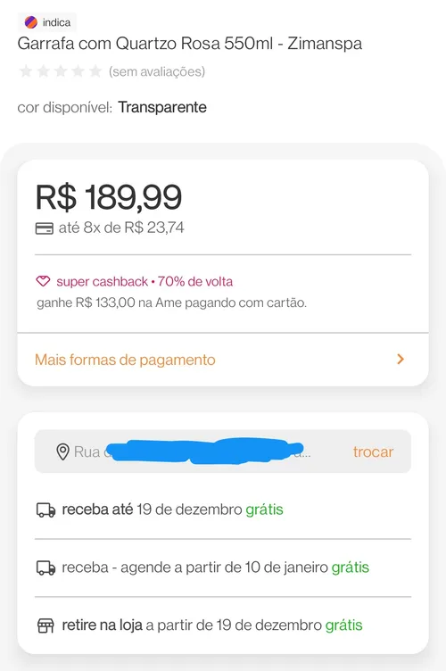 Imagem na descrição da promoção