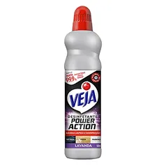 [+Por- R$4.8] Veja Desinfetante 99.9% (vírus, fungo, bac) Multisuperficies Power Action Lavanda 500M