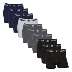 [AME R$ 48]Kit com 10 Cuecas Boxer Polo Wear